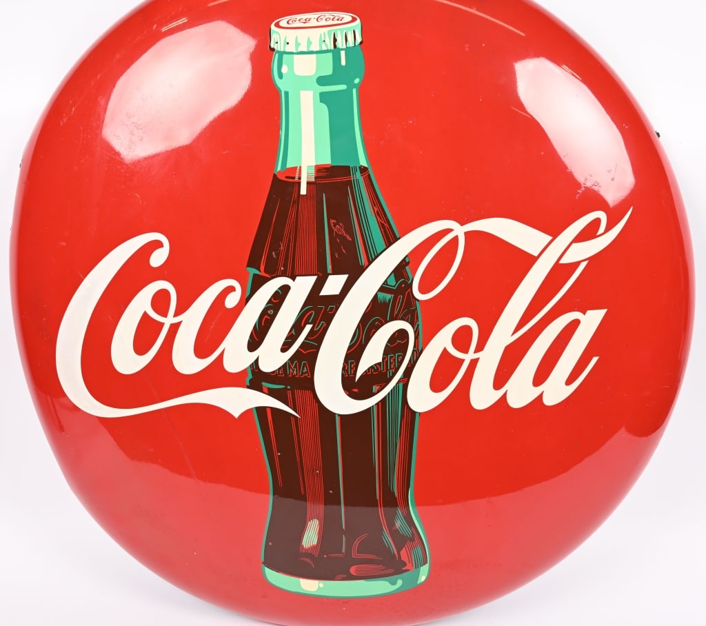 47" COCA COLA BUTTON SIGN - 2