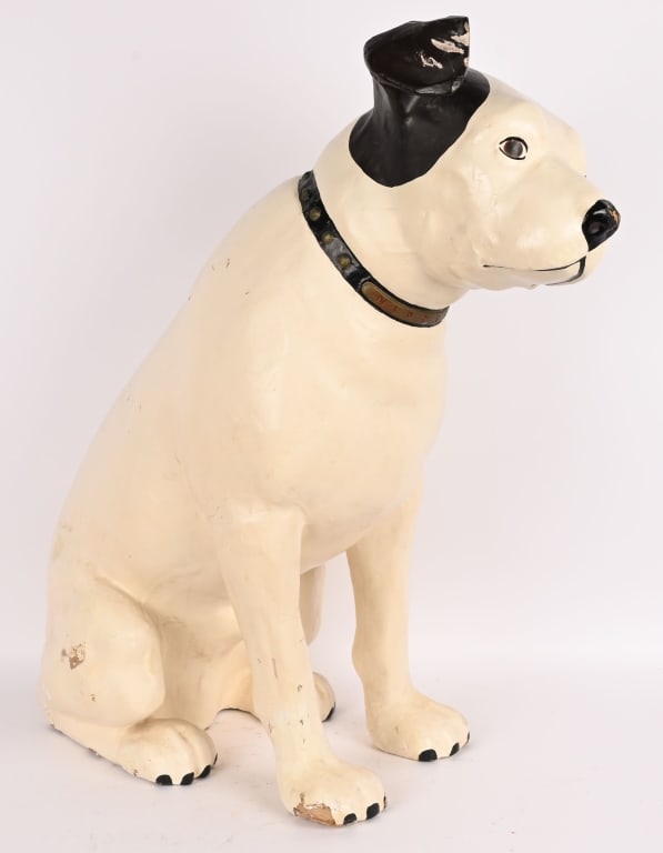 RCA ADVERTISING NIPPER DOG: RCA Advertising Nipper Dog. All original composition. Nice condition. 36" Excellent