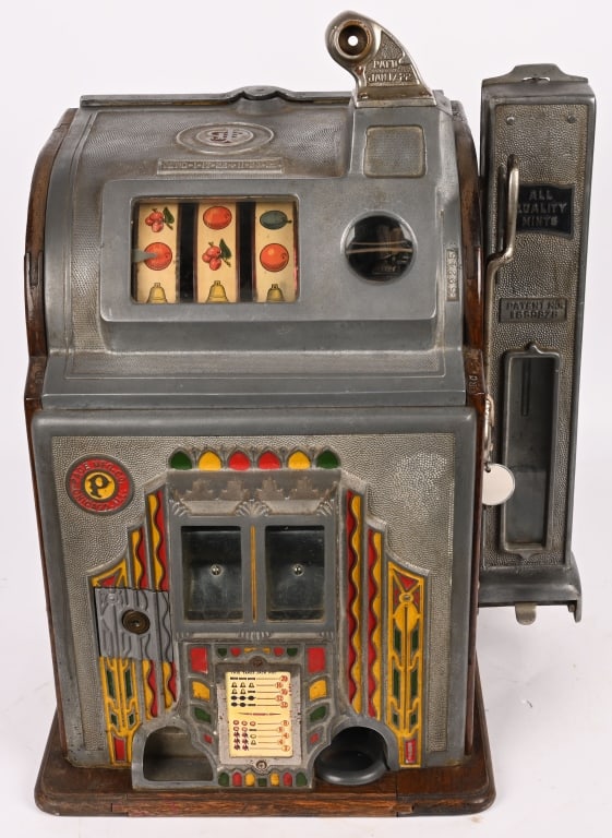 PACE 5c COMET FANCY FRONT SLOT MACHINE w/ VENDOR (1 of 8)