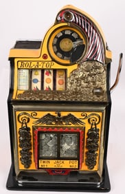 WATLING 5c ROL-A-TOP TWIN JACKPOT SLOT MACHINE