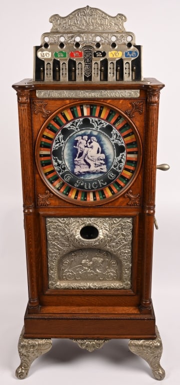 CAILLE 5c PUCK UPRIGHT SLOT MACHINE (1 of 15)