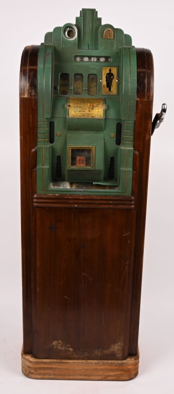 MILLS 5c EXTRAORDINAIRE CONSOLE SLOT MACHINE (1 of 8)
