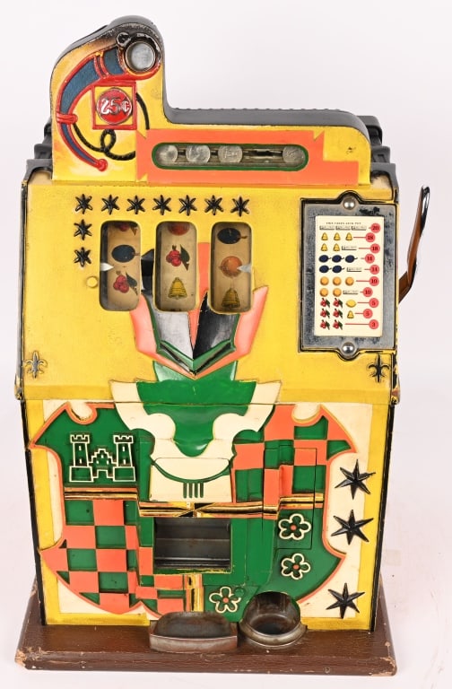 MILLS 25c CASTLE FRONT SLOT MACHINE (1 of 7)