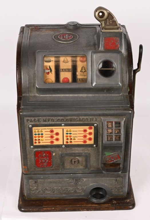 PACE 1c GOOSENECK SLOT MACHINE: Pace 1c Gooseneck Slot Machine. All original condition. Worked when tested. 25" Very Good-Excellent This is not a standard shippable item and will require 3rd party shipping or pickup arrangements to