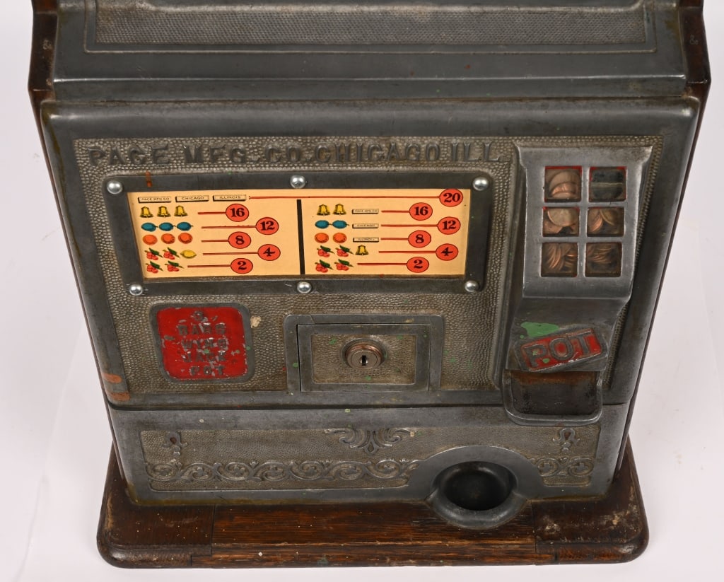 PACE 1c GOOSENECK SLOT MACHINE - 3