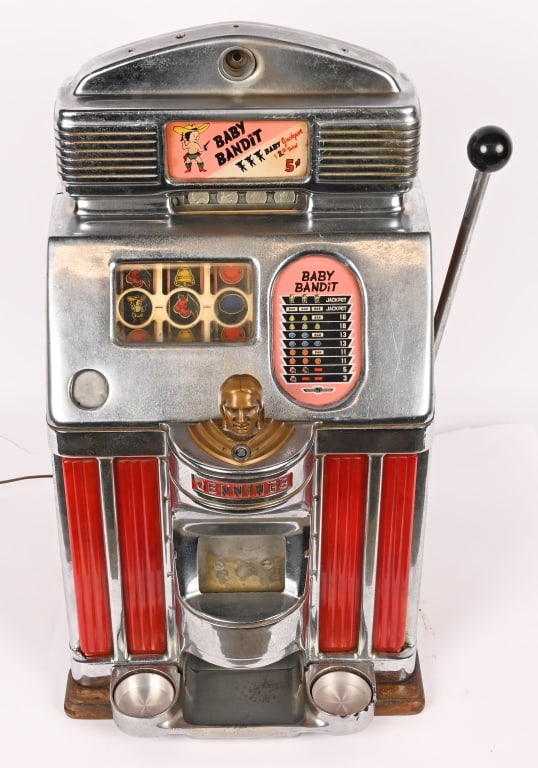 JENNINGS 5c SUN CHIEF SLOT MACHINE (1 of 6)