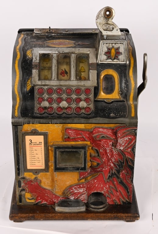 MILLS 10c LION SLOT MACHINE (1 of 7)
