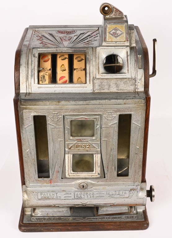 JENNINGS 5c VICTORIA SLOT MACHINE (1 of 8)