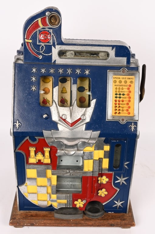 MILLS 25c CASTLE FRONT SLOT MACHINE (1 of 8)
