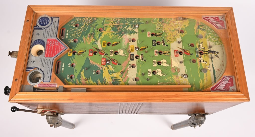 JENNINGS 5c SPORTSMAN PINBALL GAME (1 of 9)