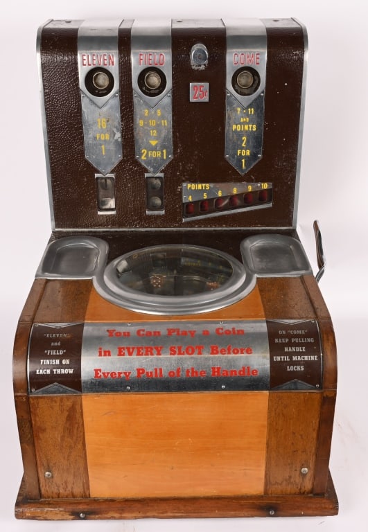 MILLS NOVELTY 25c DICE SLOT MACHINE (1 of 8)