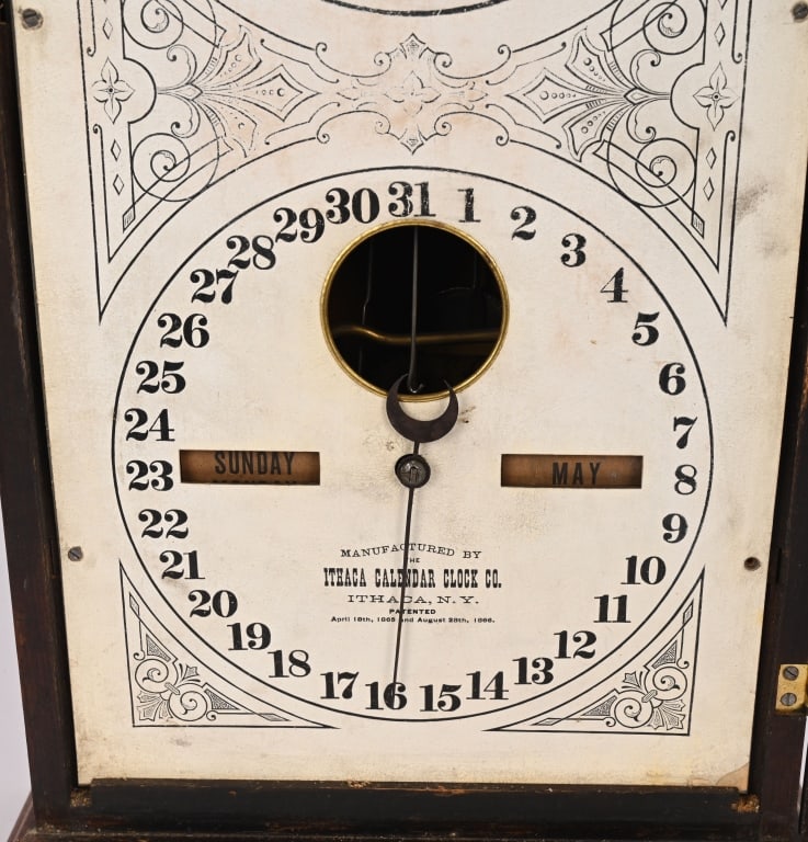 ITHACA NO. 11 CALENDAR CLOCK - 3