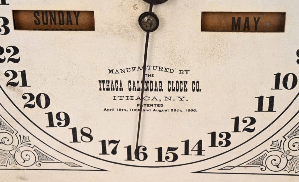 ITHACA NO. 11 CALENDAR CLOCK - 4