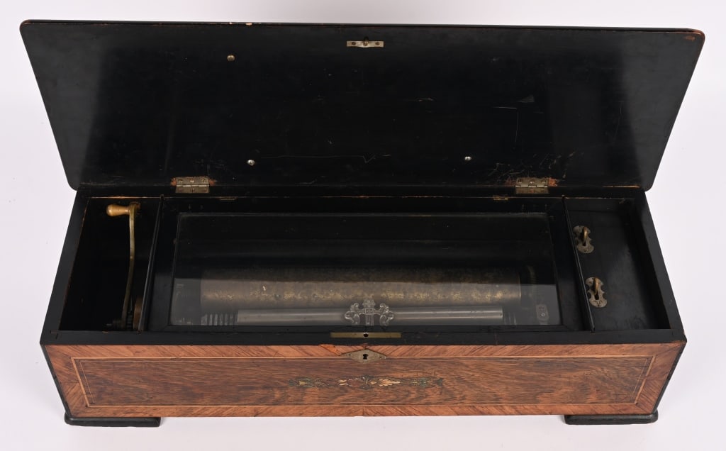 SWISS STYLE CYLINDER MUSIC BOX (1 of 20)