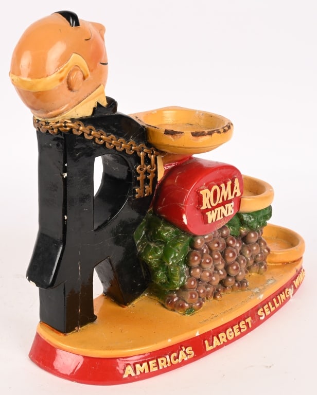 ROMA WINE CHALKWARE BOTTLE DISPLAY - 4