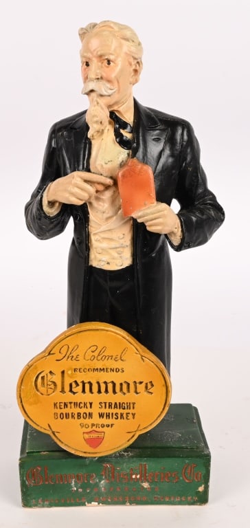 GLENMORE WHISKEY CHALKWARE COLONEL DISPLAY (1 of 5)
