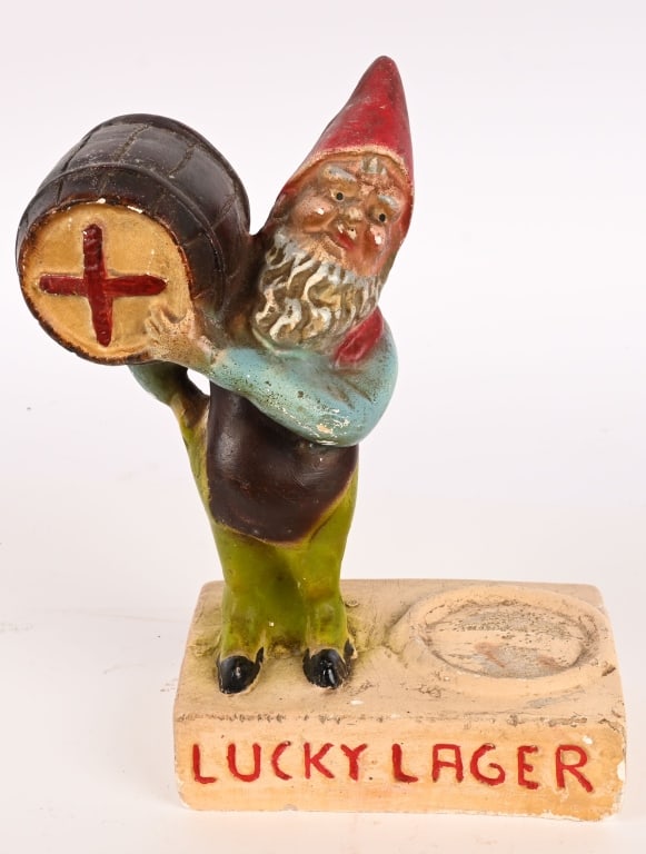 LUCKY LAGER CHALKWARE BOTTLE DISPLAY (1 of 5)