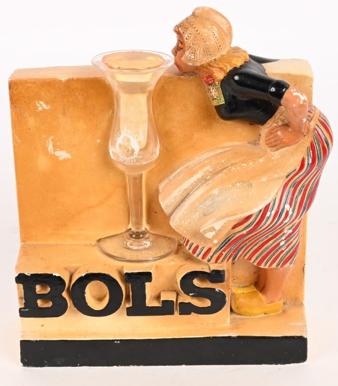 BOLS LIQUORS CHALKWARE ADVERTISING STATUE (1 of 5)