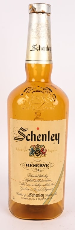 SCHENLEY WHISKEY OVERSIZE GLASS DISPLAY BOTTLE (1 of 5)