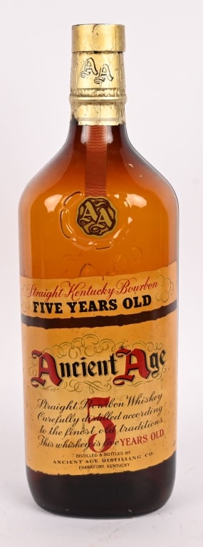 ANCIENT AGE WHISKEY OVERSIZE GLASS DISPLAY BOTTLE (1 of 5)
