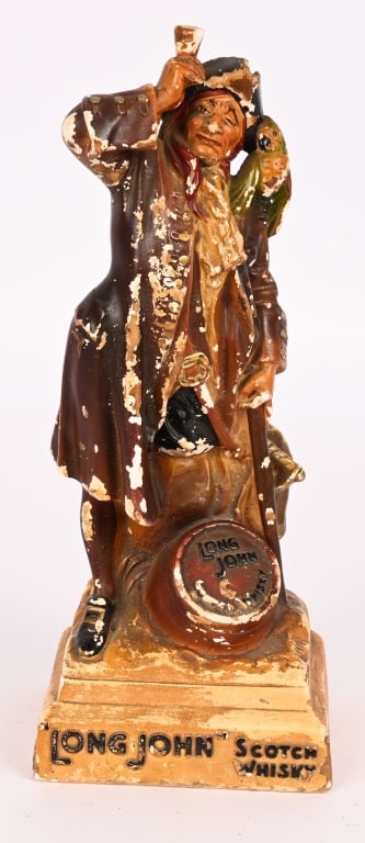 LONG JOHN WHISKEY CHALKWARE ADVERTISING STATUE (1 of 8)