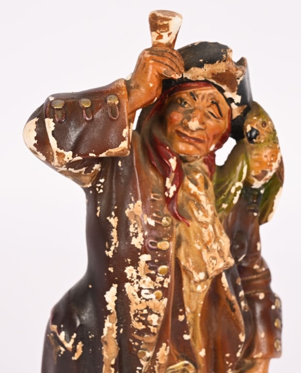 LONG JOHN WHISKEY CHALKWARE ADVERTISING STATUE - 2