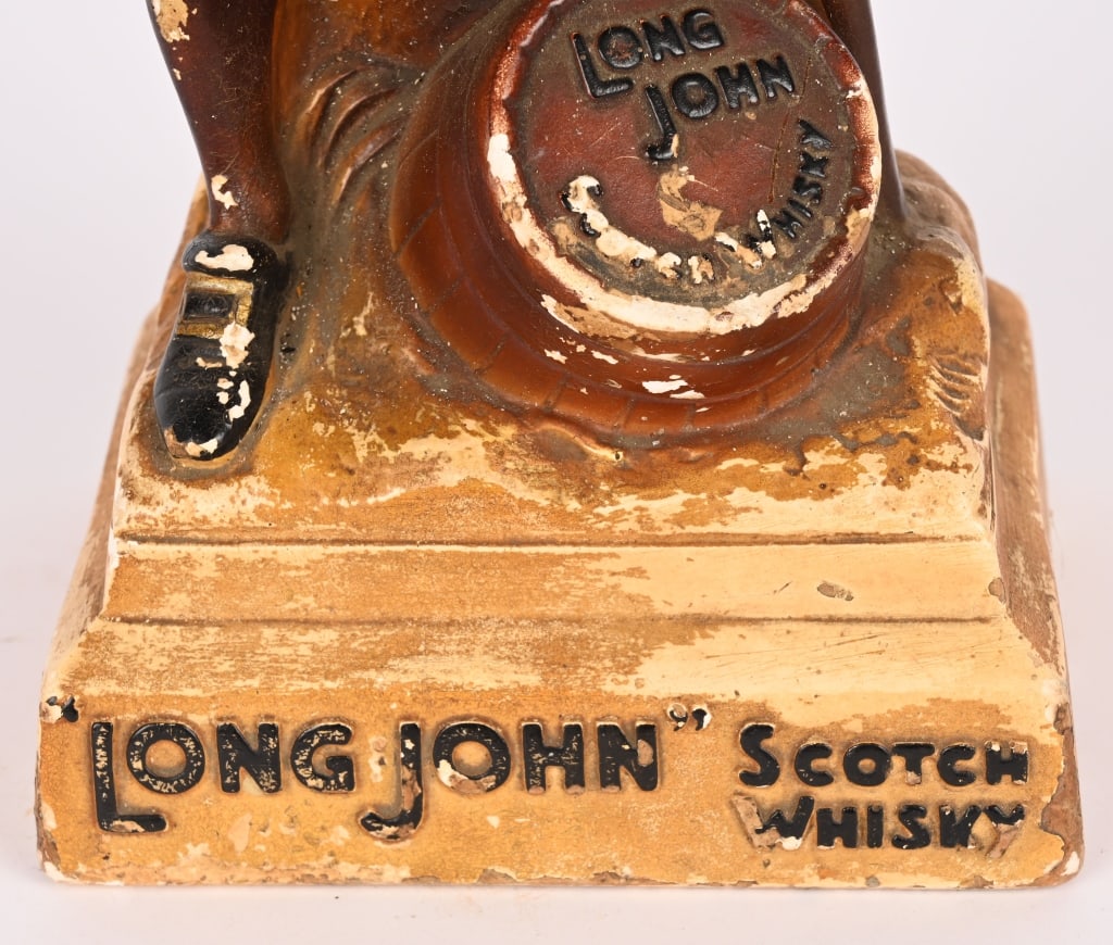 LONG JOHN WHISKEY CHALKWARE ADVERTISING STATUE - 3