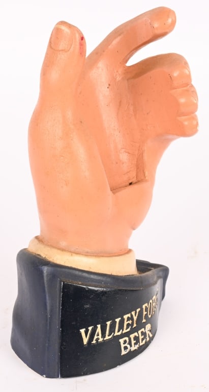 VALLEY FORGE BEER CHALKWARE HAND - 2