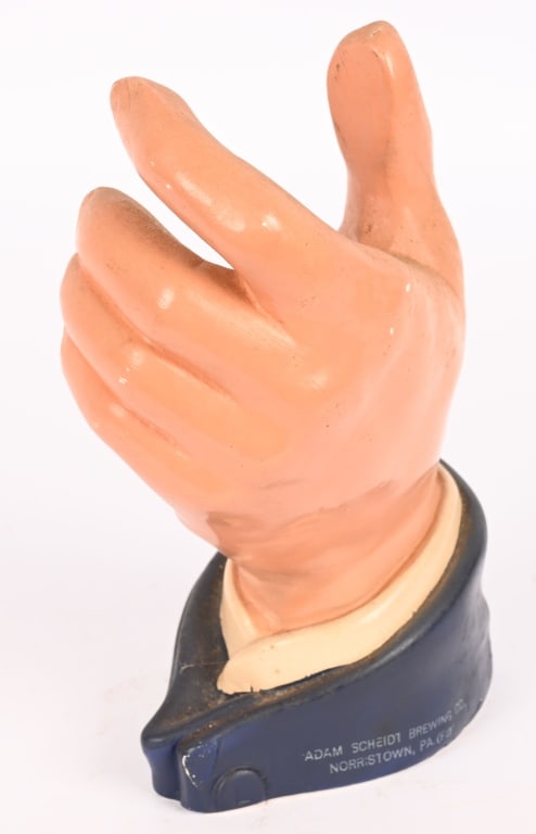 VALLEY FORGE BEER CHALKWARE HAND - 3