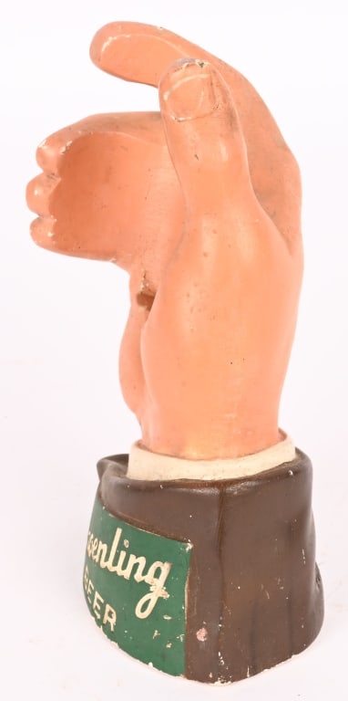 SCHOENLING BEER CHALKWARE HAND - 2