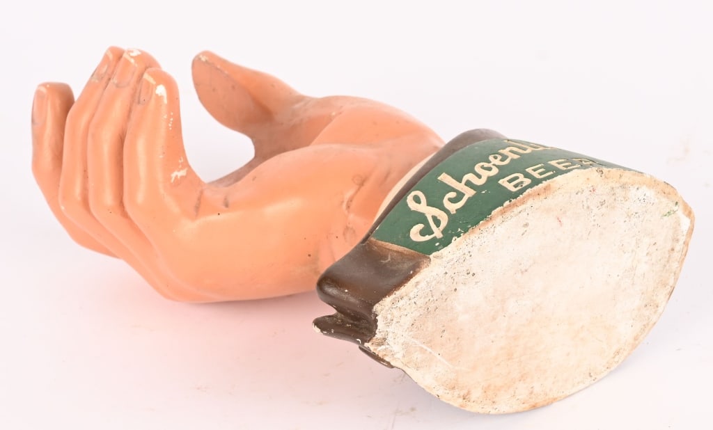 SCHOENLING BEER CHALKWARE HAND - 4