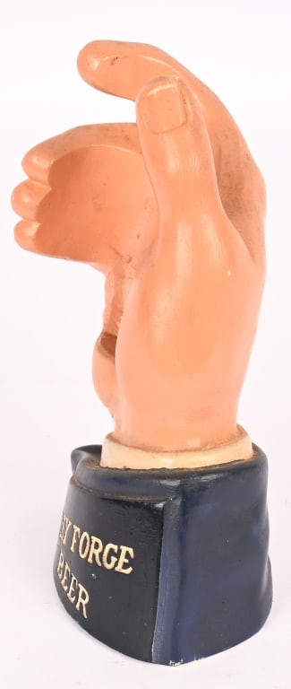 VALLEY FORGE BEER CHALKWARE HAND - 2