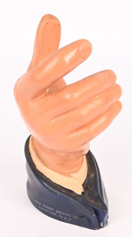 VALLEY FORGE BEER CHALKWARE HAND - 3