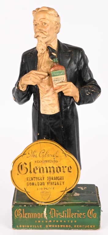 GLENMORE WHISKY CHALKWARE ADVERTISING STATUE (1 of 7)