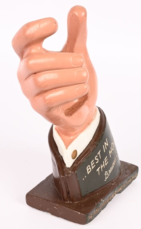 RENNER BREWING CHALKWARE HAND - 4
