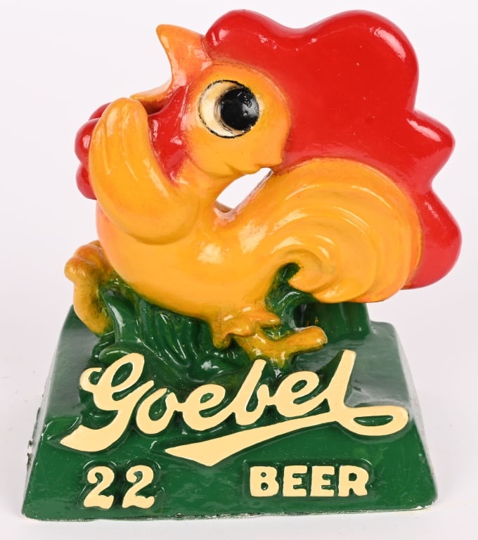 GOEBEL BEER CHALKWARE ADVERTISING STATUE (1 of 5)