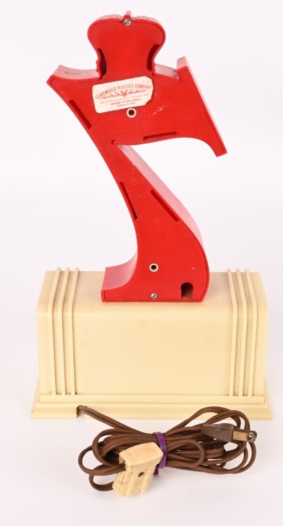 SEAGRAM'S 7 DECO ELECTRIC CLOCK - 3