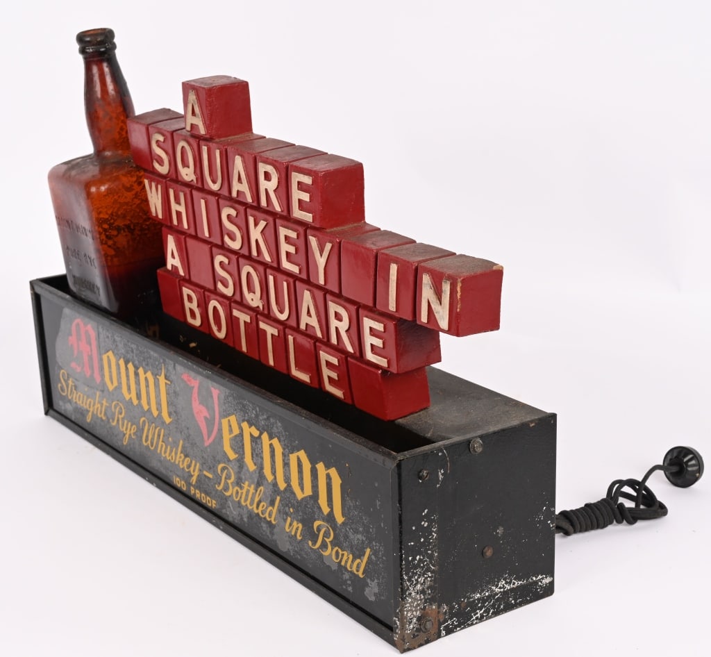 MOUNT VERNON WHISKEY LIGHTUP DISPLAY - 2