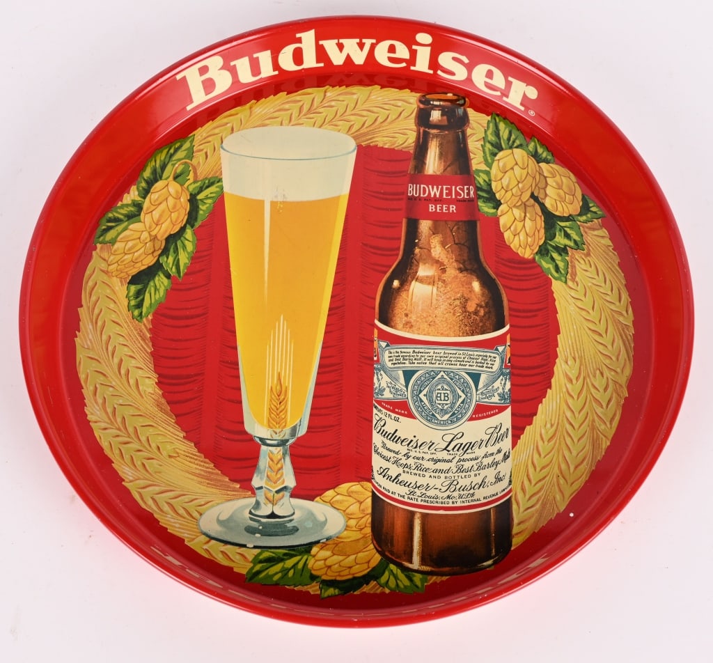 2- BUDWEISER BEER SERVING TRAYS - 4