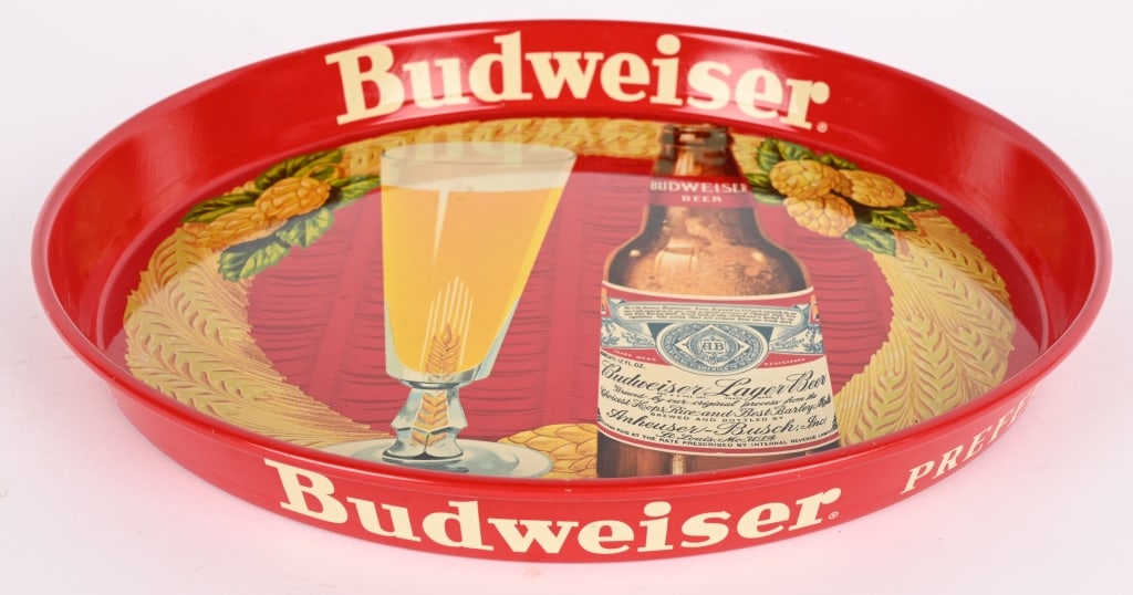 2- BUDWEISER BEER SERVING TRAYS - 5