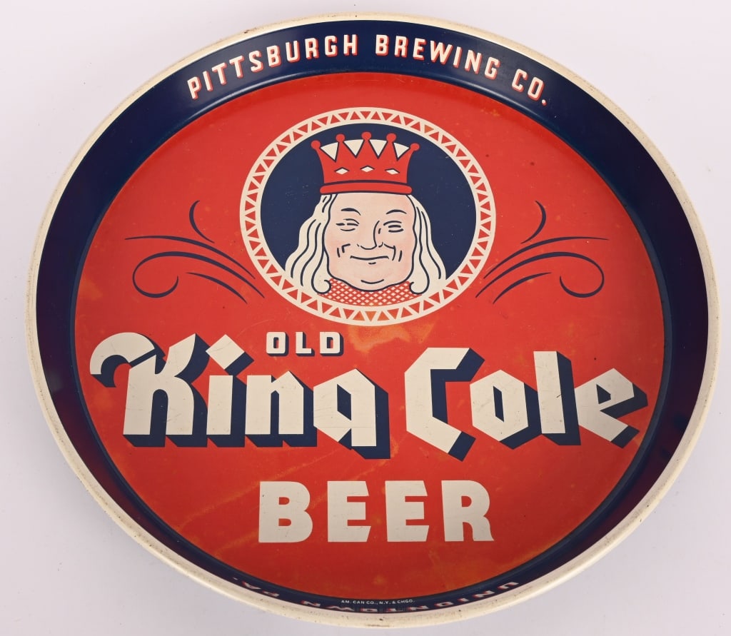 5- VINTAGE BEER SERVING TRAYS - 2