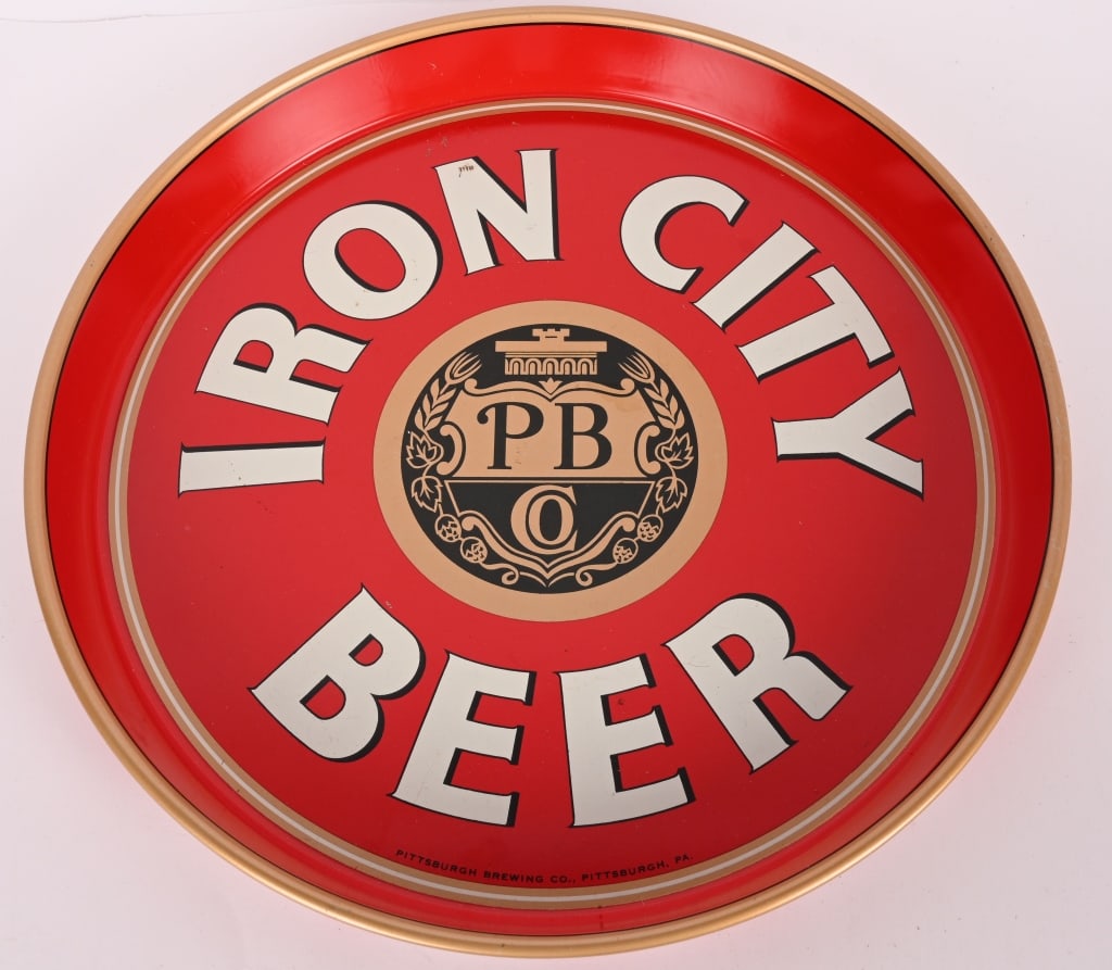 5- VINTAGE BEER SERVING TRAYS - 3