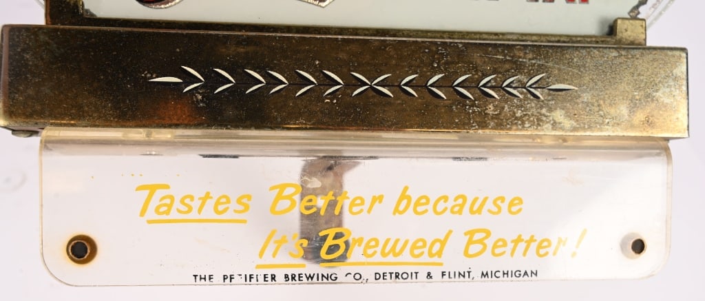 PFEIFFER'S BEER REVERSE PAINTED REGISTER SIGN - 2