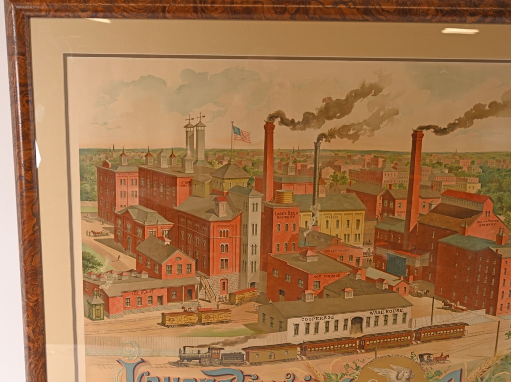 LAUER BREWING CO. LITHOGRAPH ADVERTISING - 2