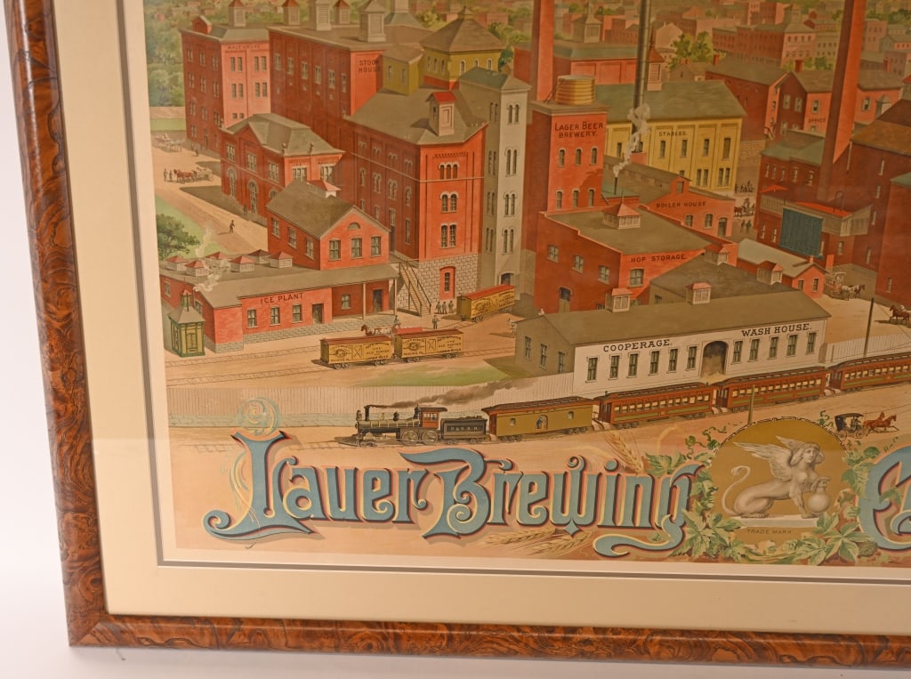 LAUER BREWING CO. LITHOGRAPH ADVERTISING - 7