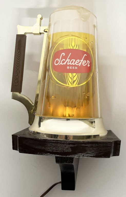 SCHAEFER BEER LIGHTUP BUBBLER MUG (1 of 3)
