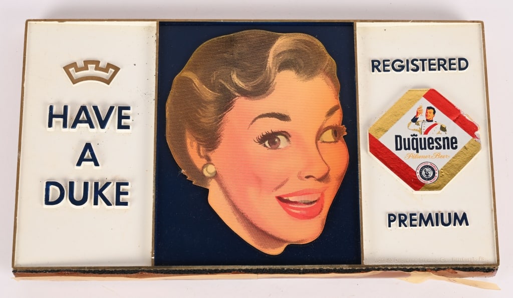 DUQUESNE BEER GOOGLE EYE SIGN (1 of 2)
