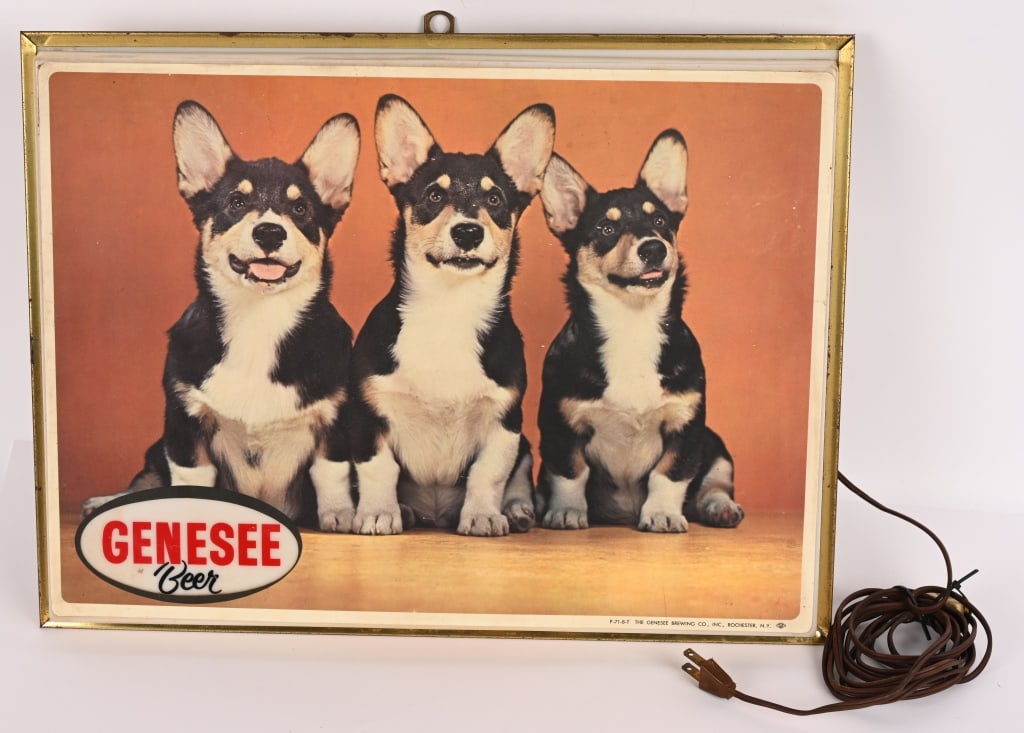 GENESEE BEER 3 DOGS LIGHTUP SIGN (1 of 3)