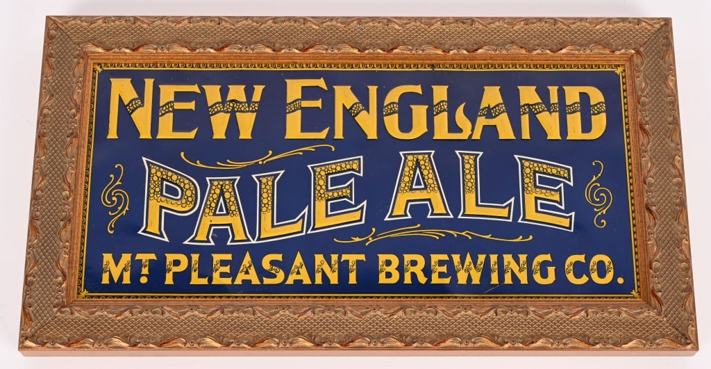NEW ENGLAND PALE ALE EMBOSSED TIN SIGN (1 of 3)