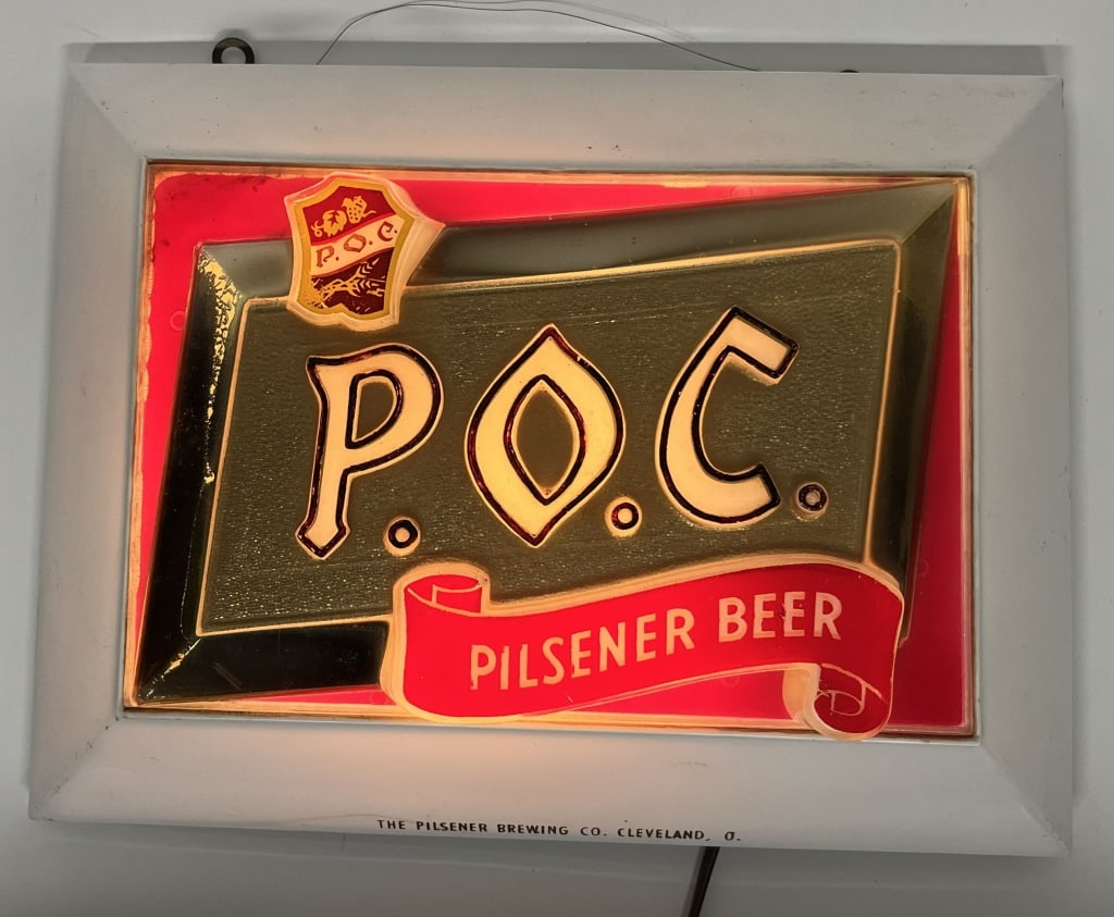 POC PILSNER BEER LIGHTUP SIGN (1 of 2)